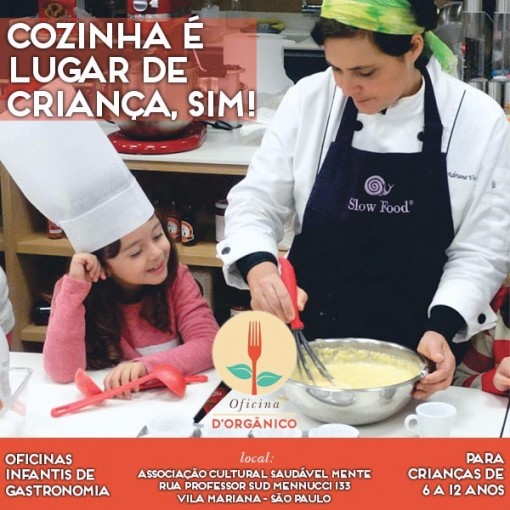 aulas de culinária para crianças